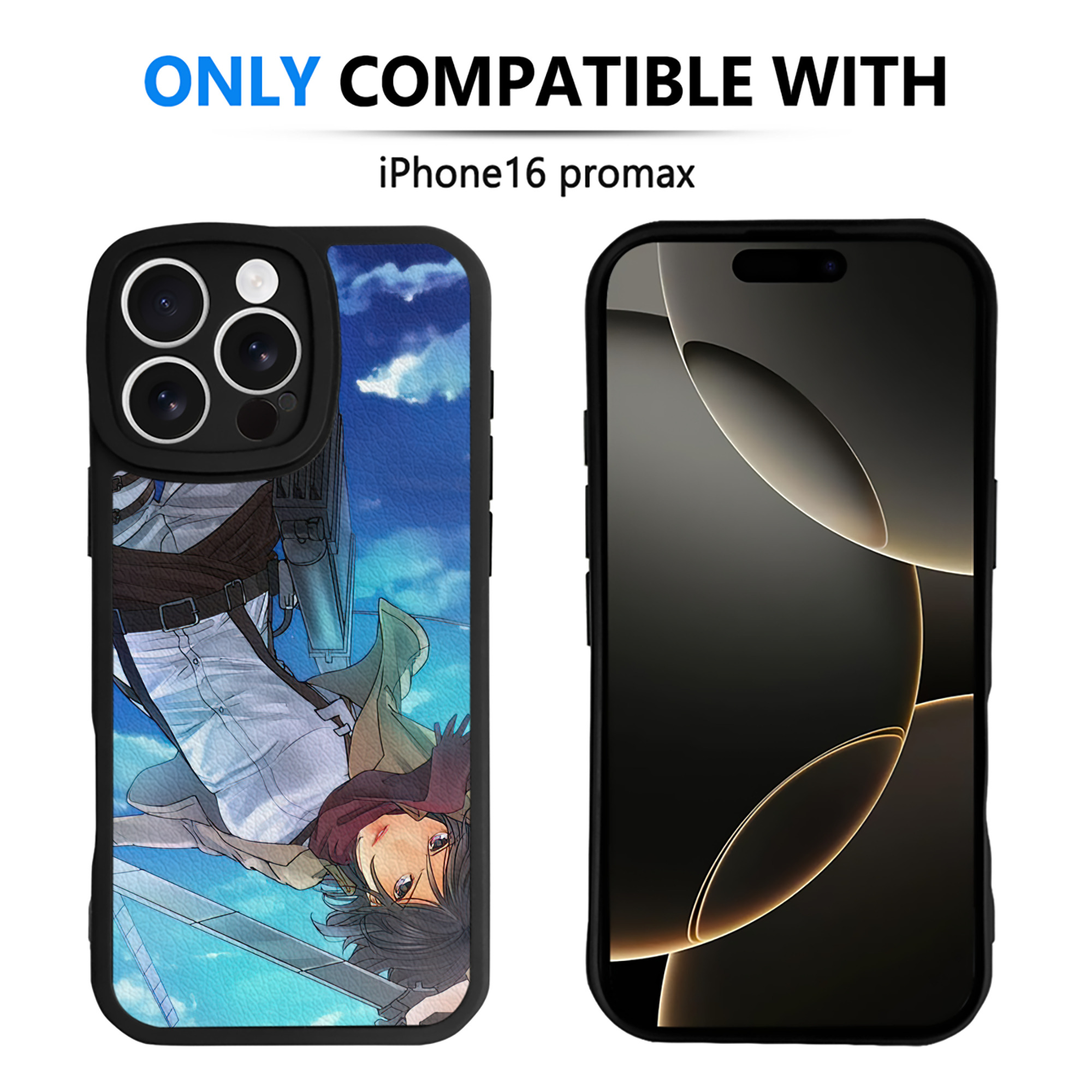 （画像用） 進撃の巨人 Attack on Titan 【iPhone 16シリーズ対応】シリコンスマホケース（レザー調） 材質：シリコン